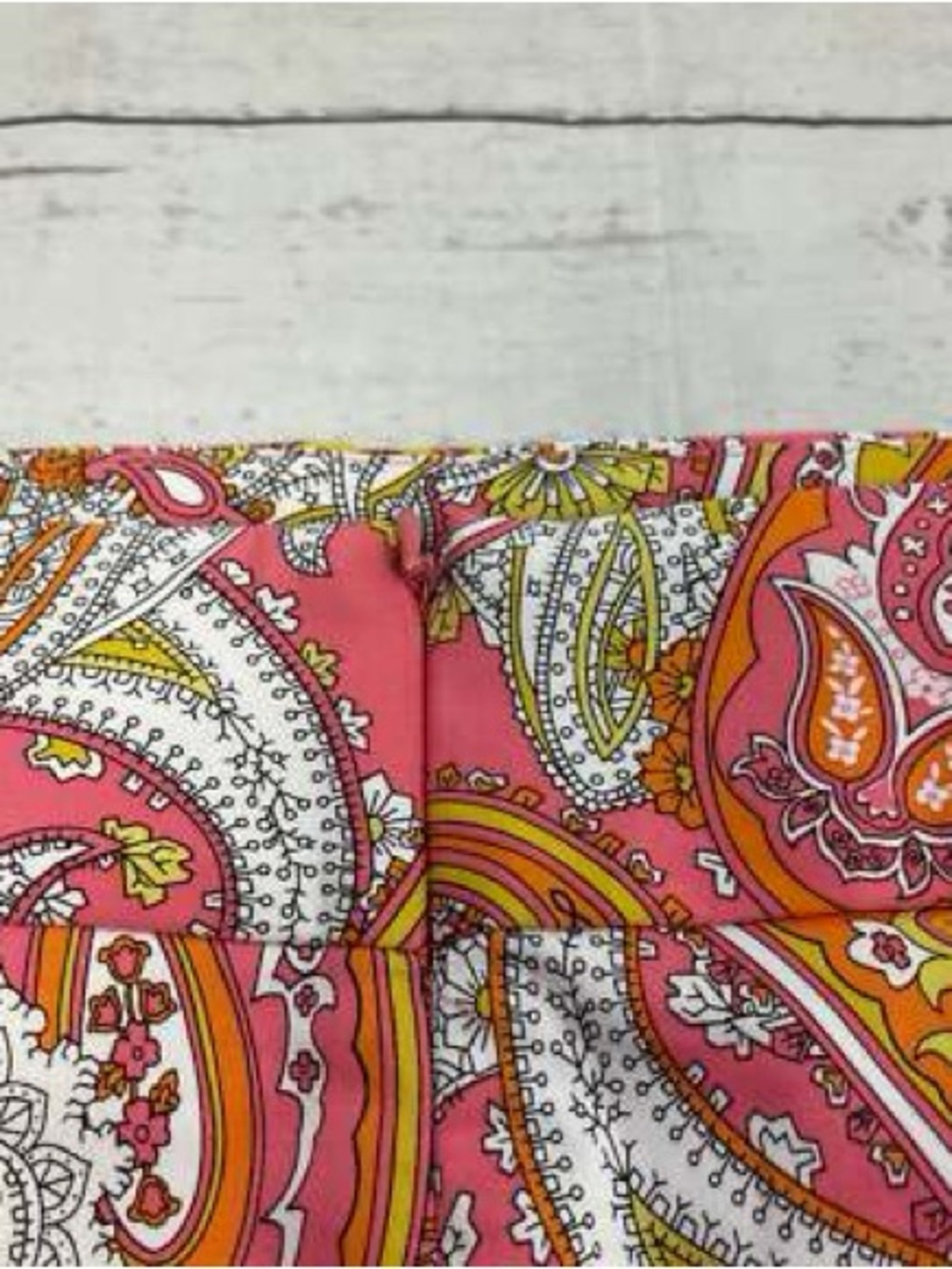 NWT CHARTER CLUB Coral Pink Paisley Pencil Skirt, Lined, Small Slit in Back - Picture 4 of 10